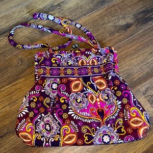 Pink and orange paisley Vera Bradley purse/tote